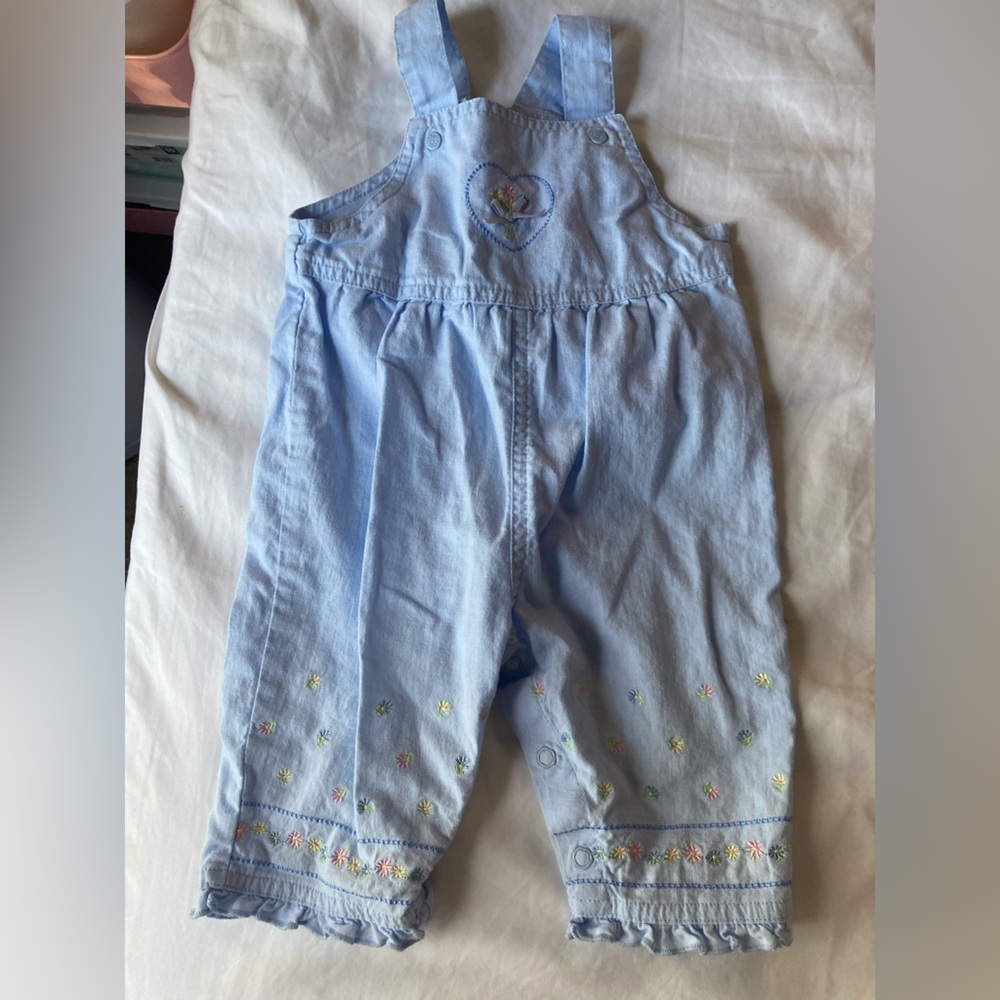 Carters Light Blue Kids Overalls